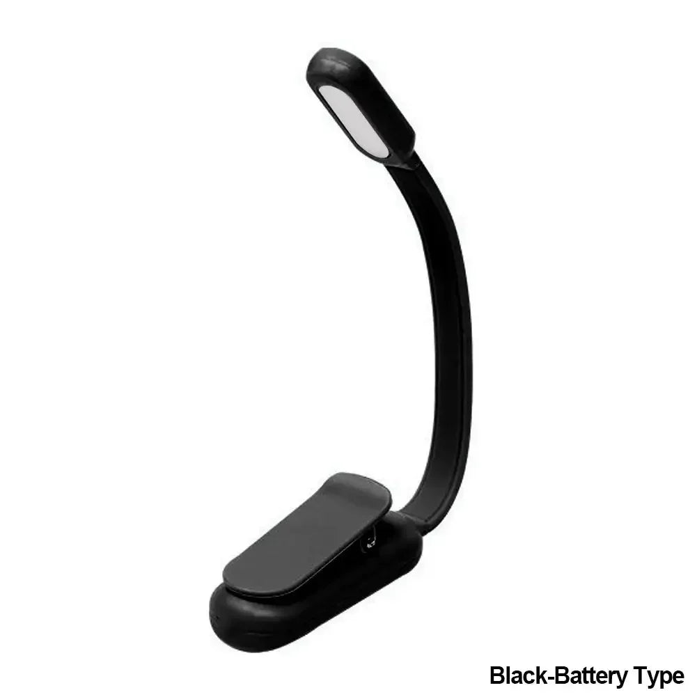 USB Mini LED Book Night 3 Light Color Adjustable Brightness Clip-On Study Reading Lamp Rechargeable for Travel Bedroom Reading