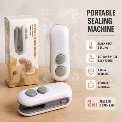 Portable Rechargeable Mini Bag Sealer – Handheld Heat Sealing Machine