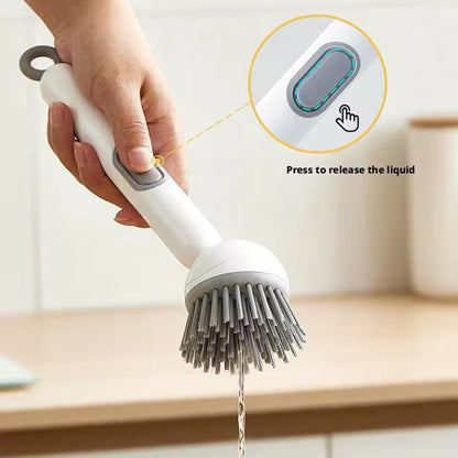 Soap Dispensing Kitchen Cleaning Brush – Refillable Dish Scrubber